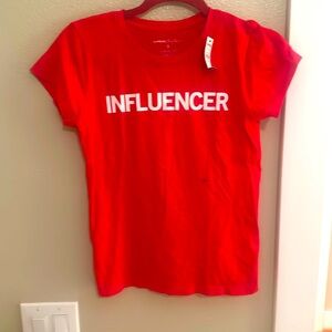 Express Influencer shirt new with tags size extra small